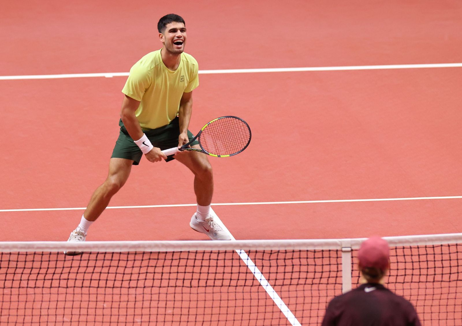 Las fotos de la exhibición entre Alcaraz y Sinner