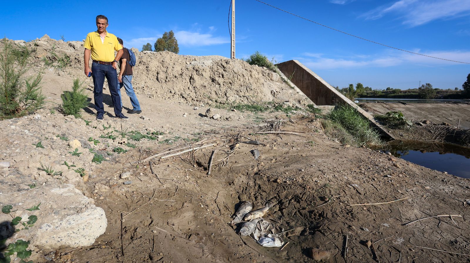 Abandono del río Guadalete a su paso por Jerez