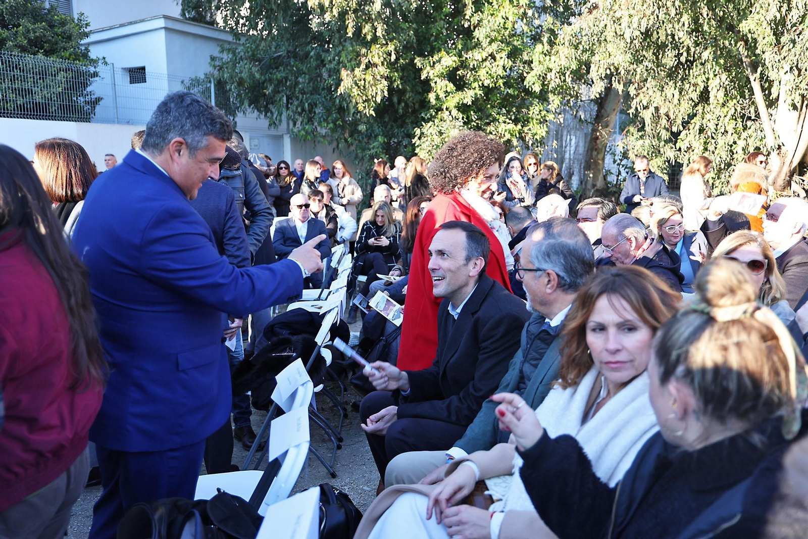 Imágenes del acto de colocación primera piedra del futuro Centro Polivalente de la Fundación Laberinto