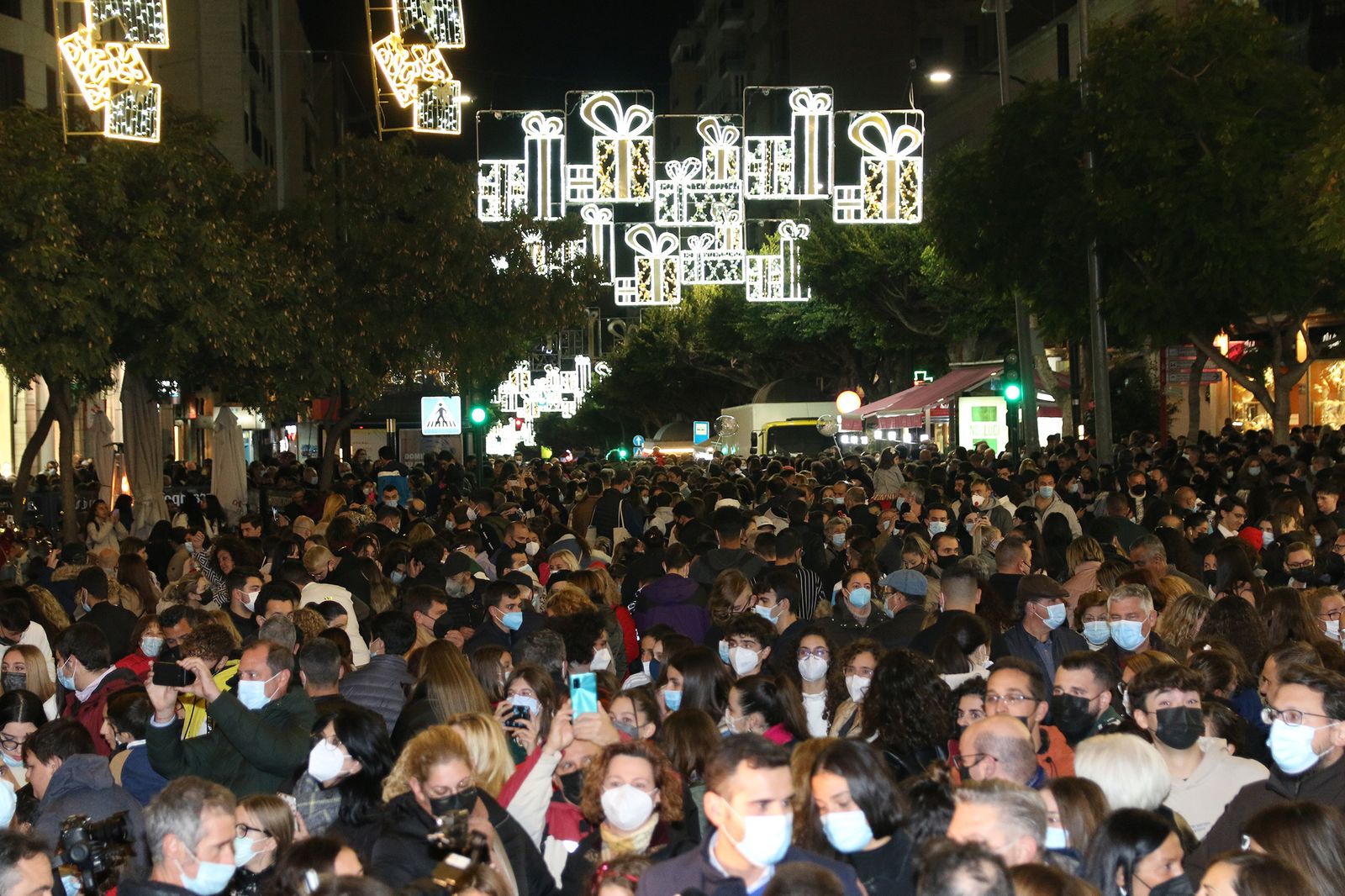 Las imágenes del encendido del alumbrado navideño