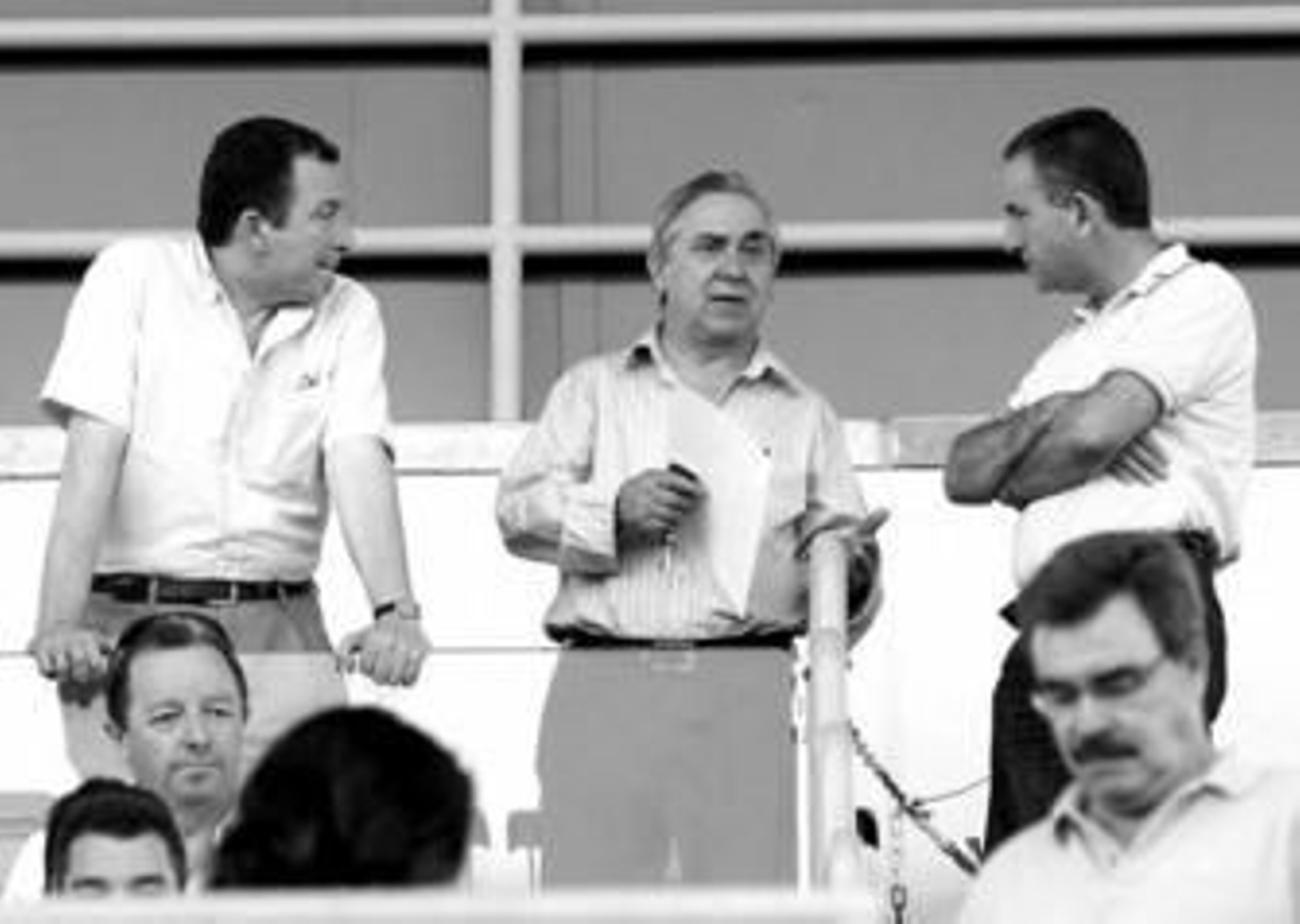Antonio Muñoz, en el palco del campo Antonio Barbadillo en el partido Arcos-Cádiz del sábado.