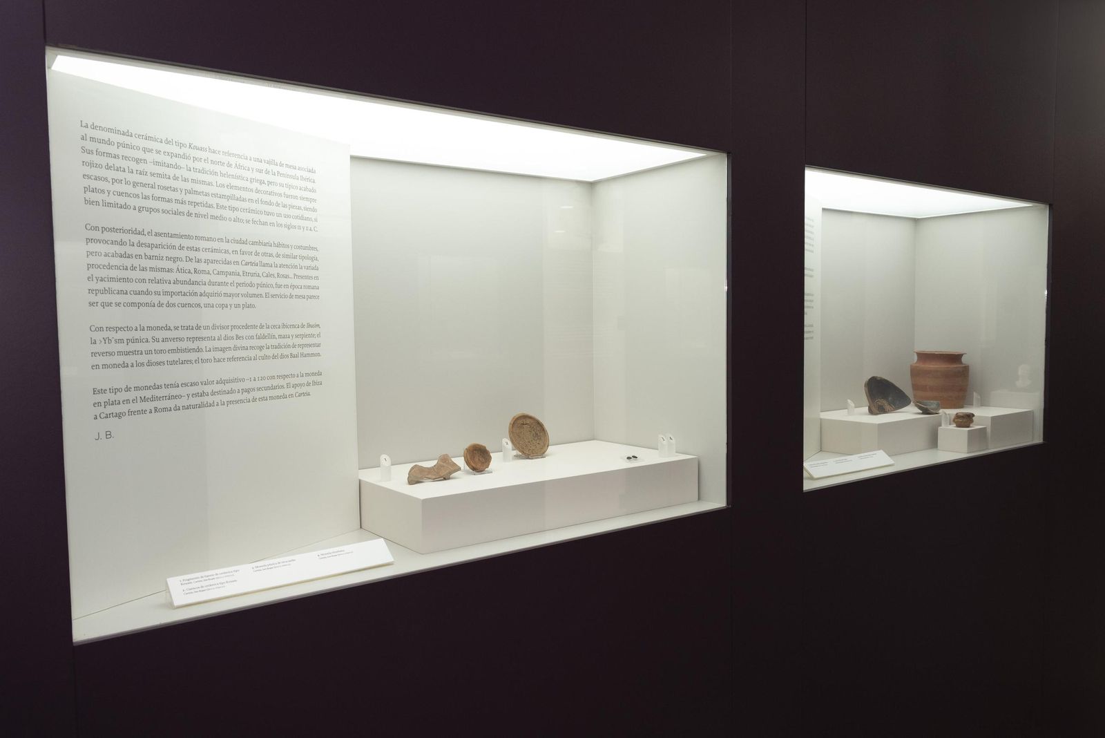 Fotos de la exposición permanente de Carteia en el Museo Municipal de San Roque