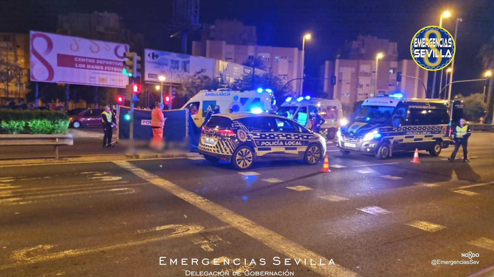Muere un motorista de 26 años en un accidente de tráfico en Sevilla