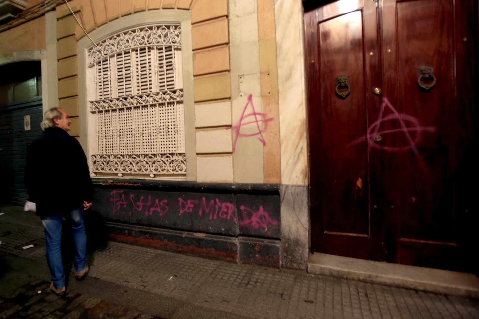 Disturbios en la manifestación de Cádiz