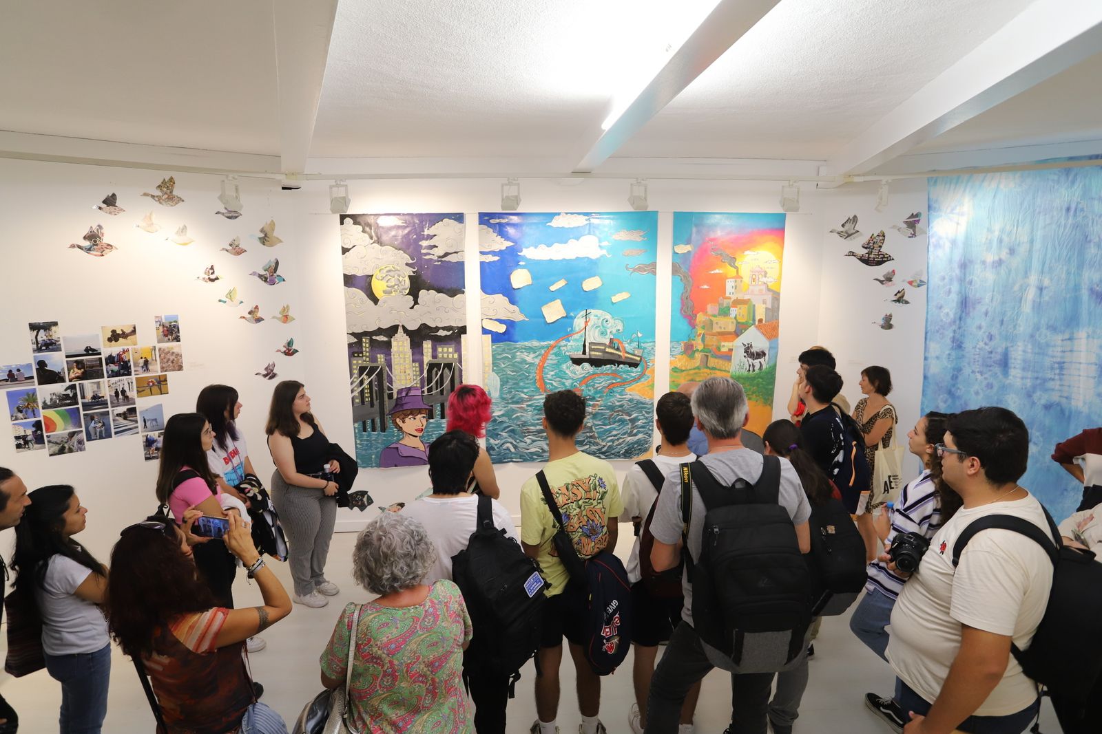 Imágenes la exposición 'El Poeta en el Atlántico', en Cantero Cuadrado