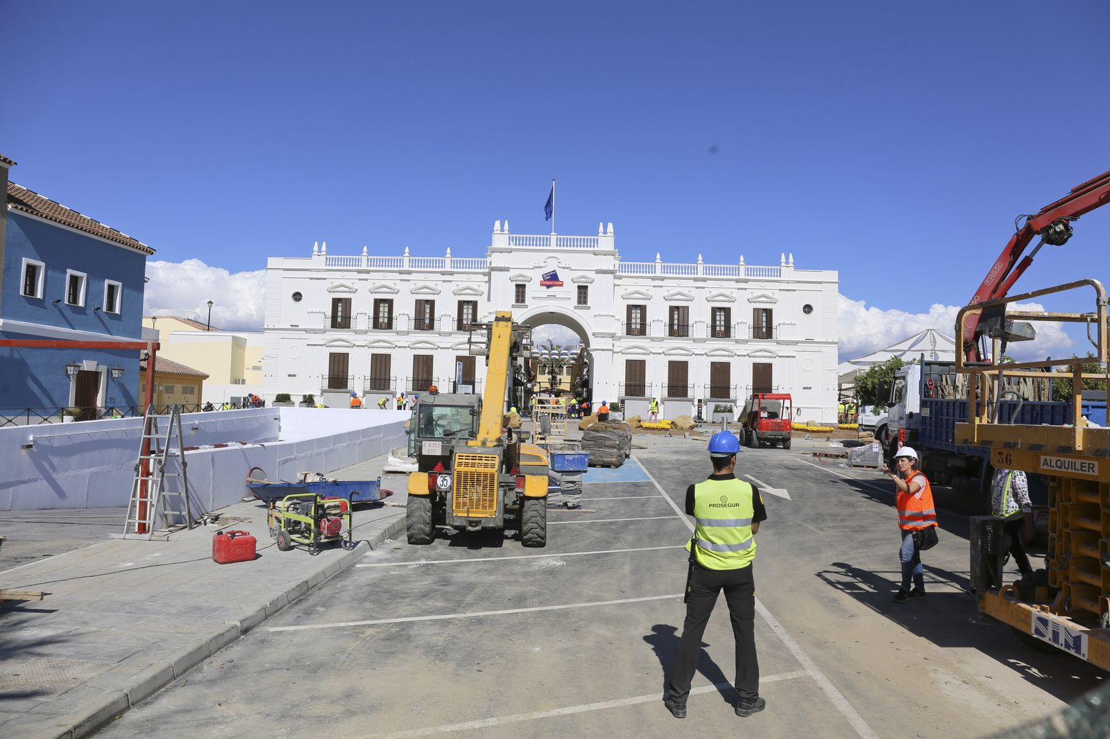 Obras del 'outlet' del Plaza Mayor.