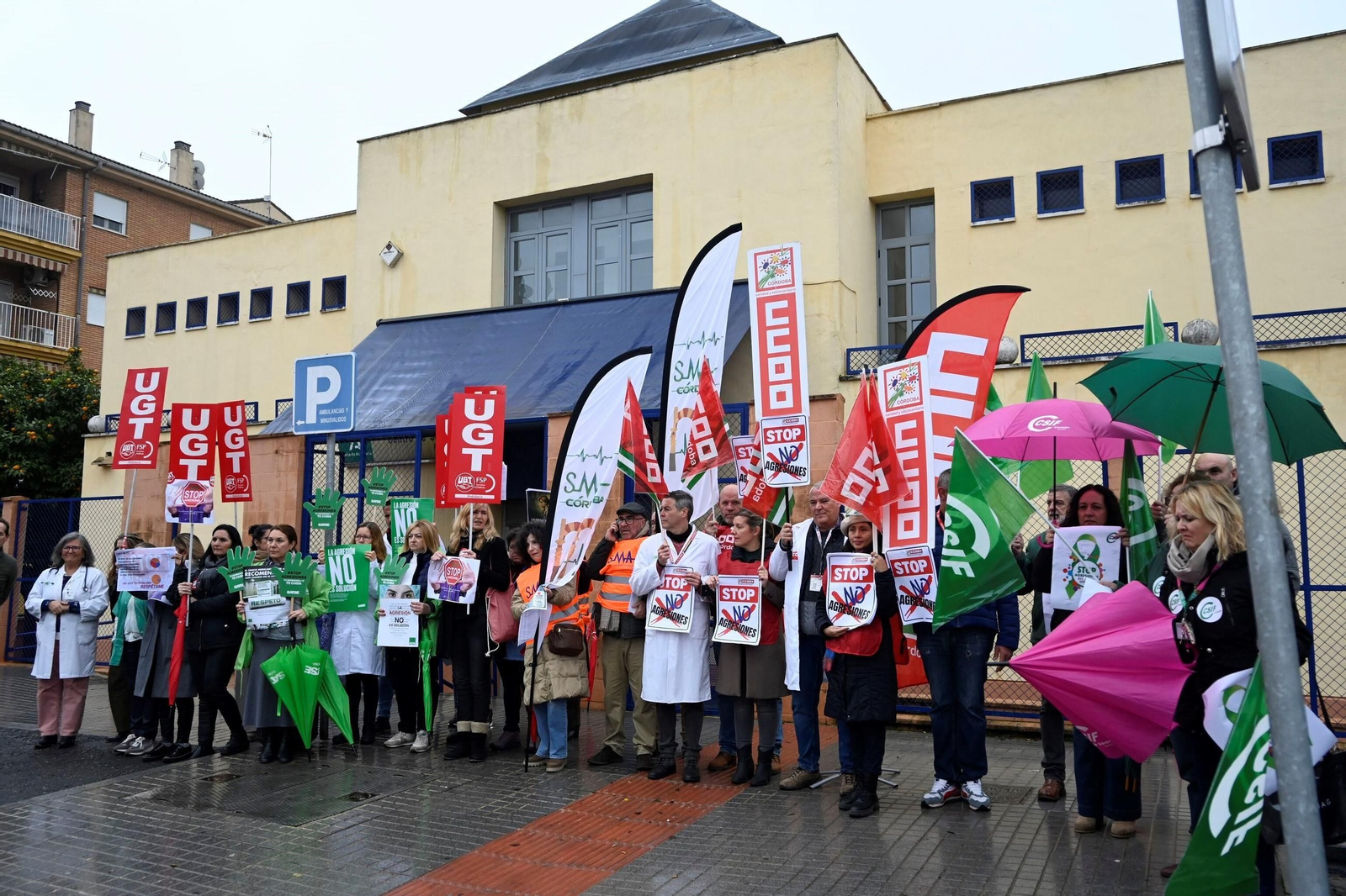 Concentración de médicos en el centro de salud de Azahara