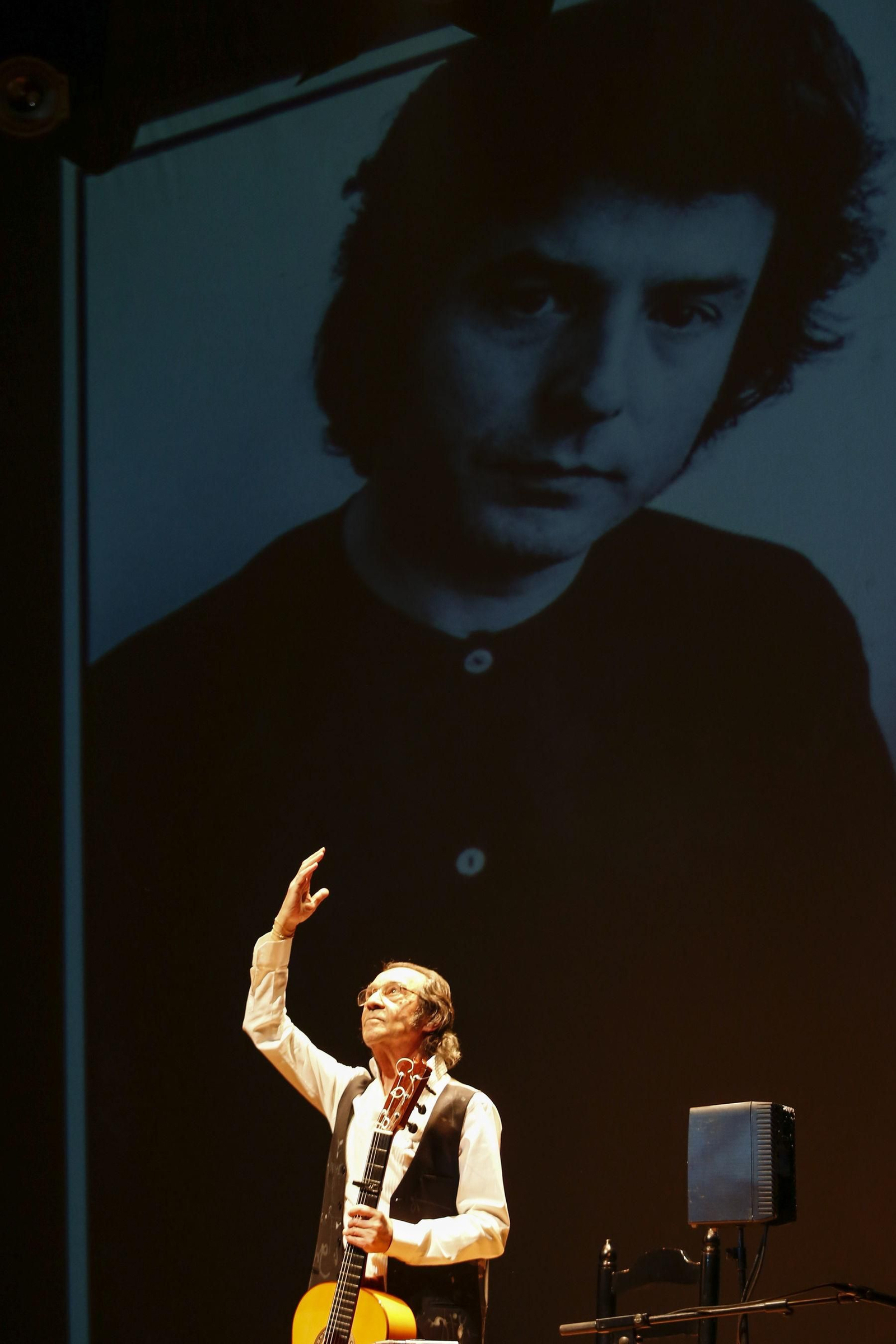 El guitarrista, en la gala homenaje de sus 60 años de carrera.