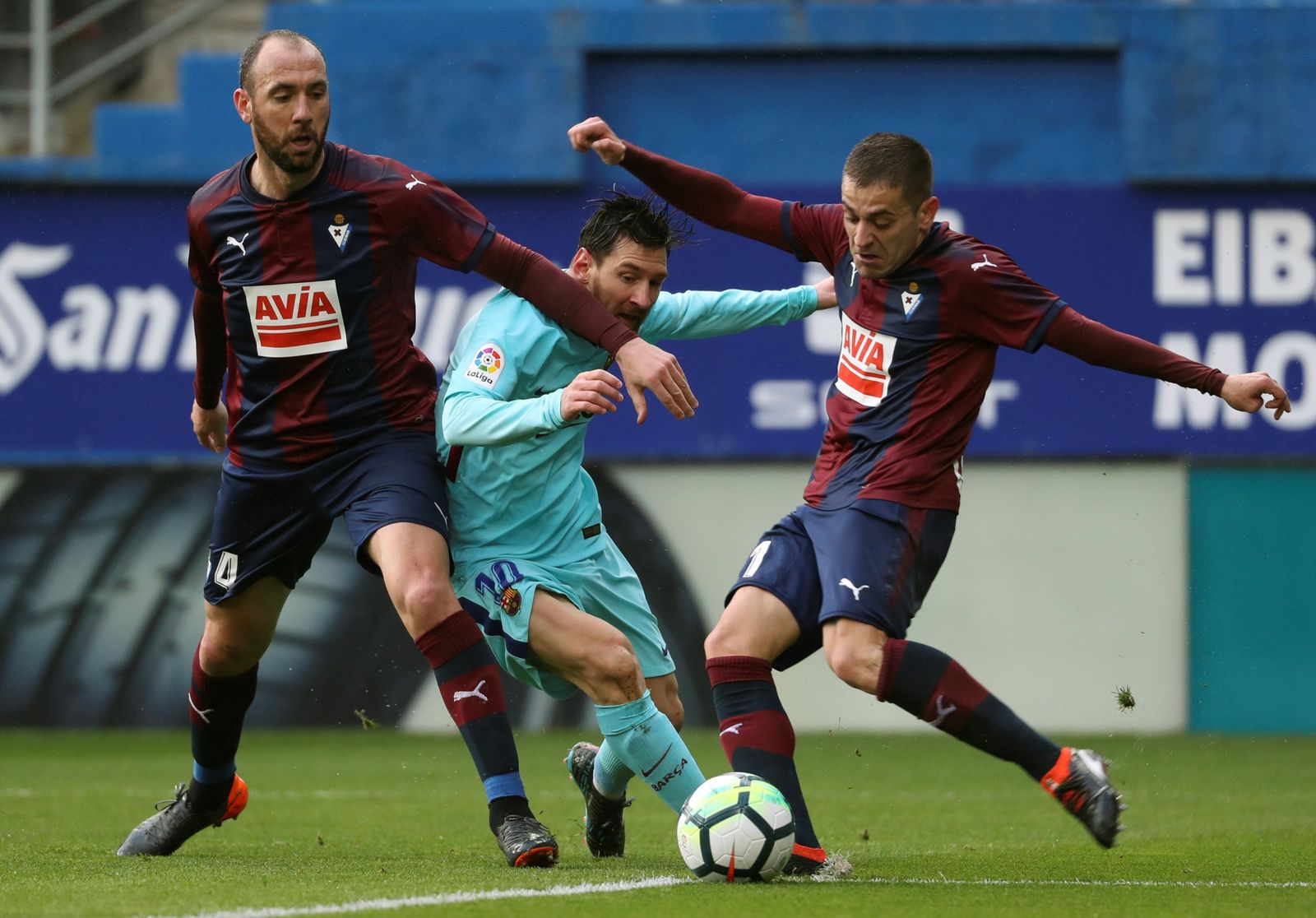 El Eibar-Barcelona, en imágenes