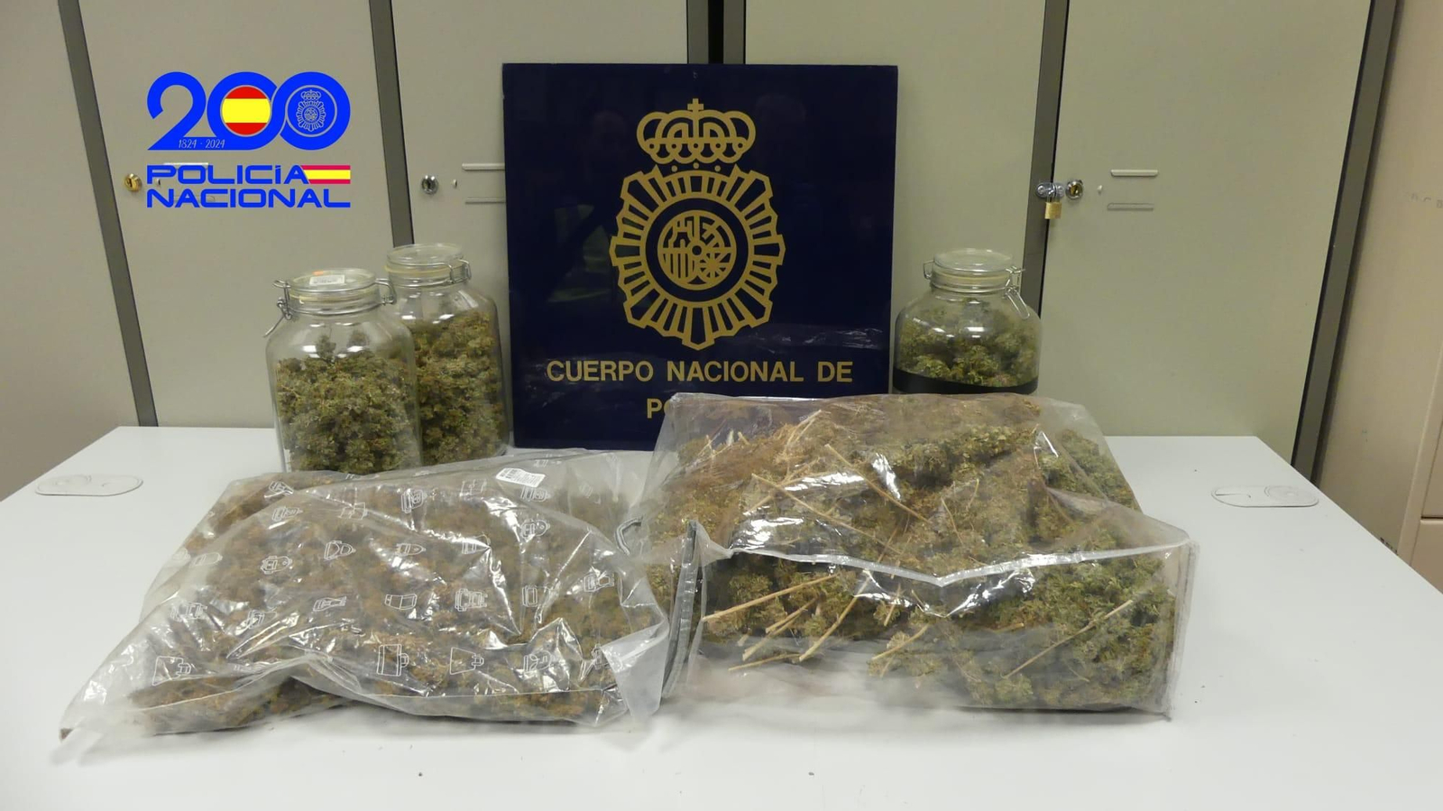 Droga incautada por la Policía.