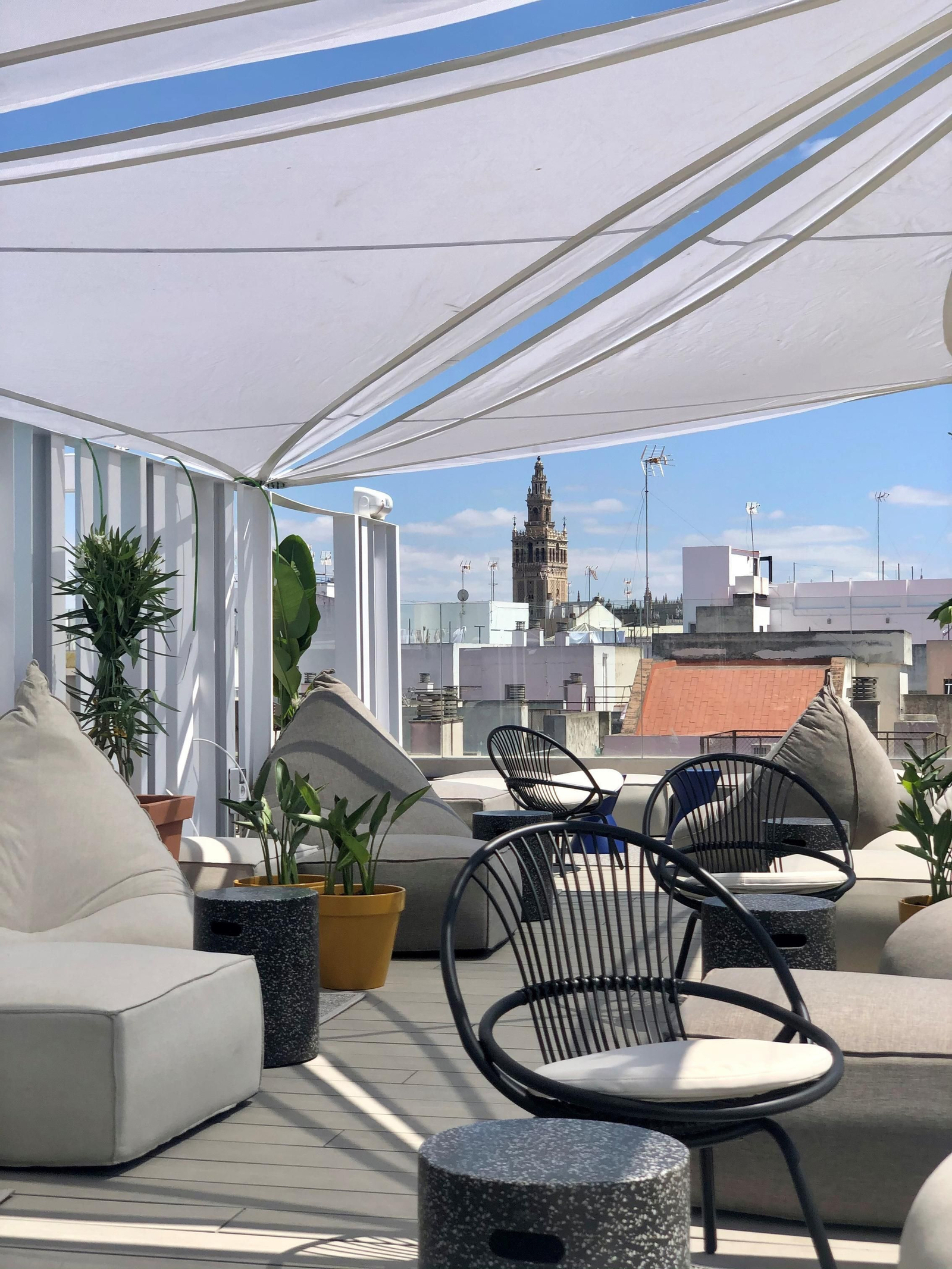 Terraza con inmejorables vistas.