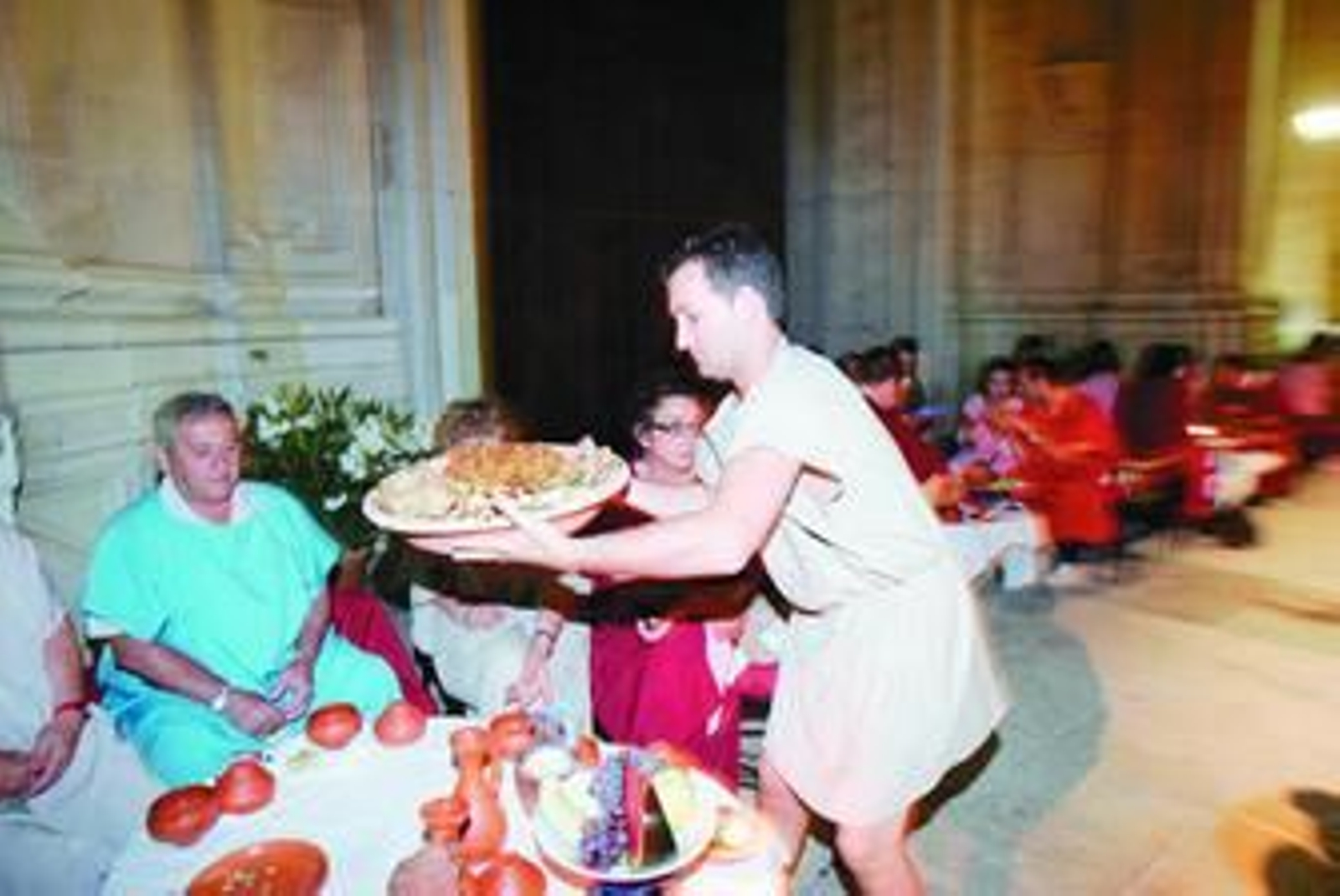 Imagen de la primera edición de las cenas romanas, el pasado año en la Casa del Obispo.