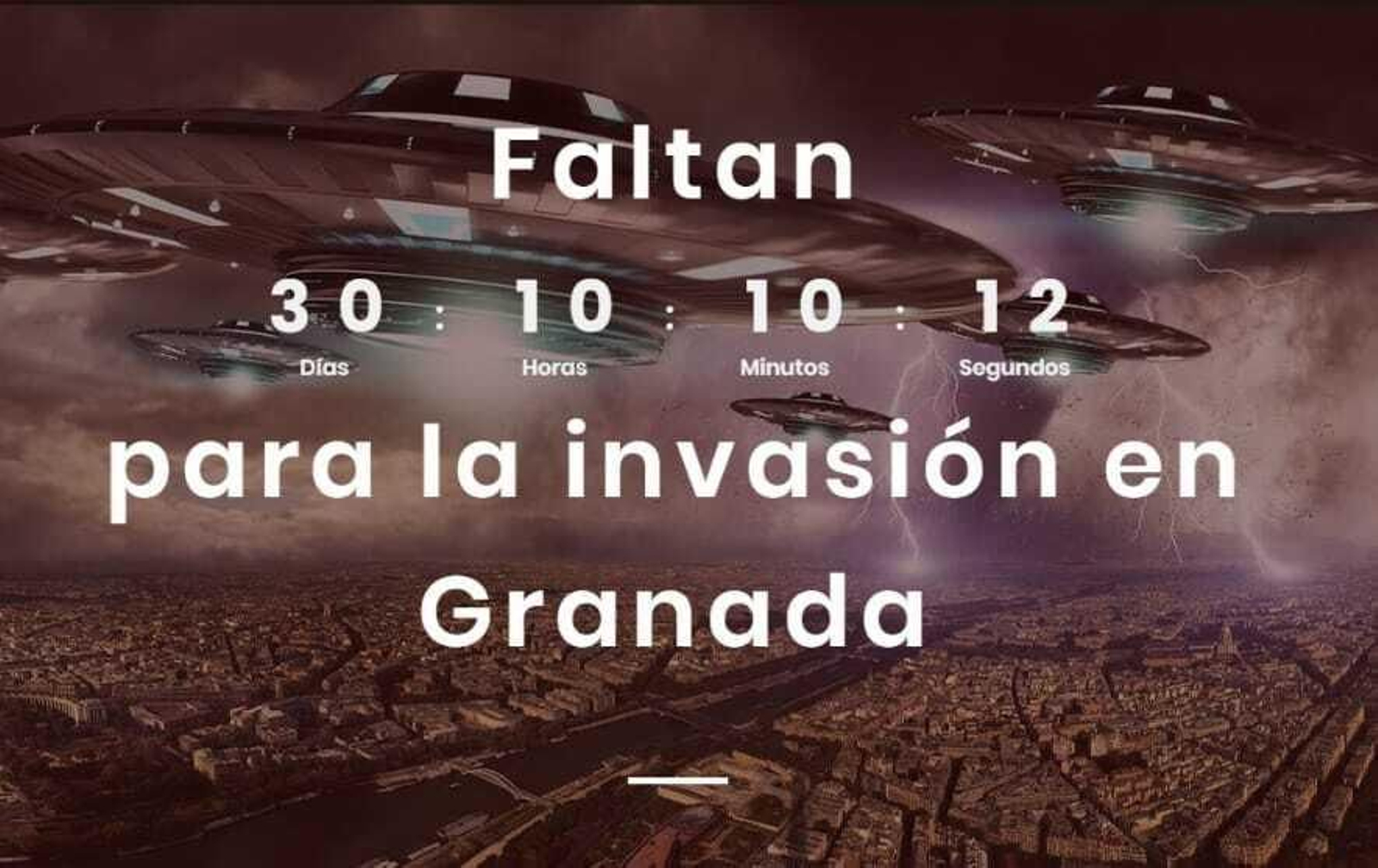 Un mes para que Granada sea invadida por la comida alienígena