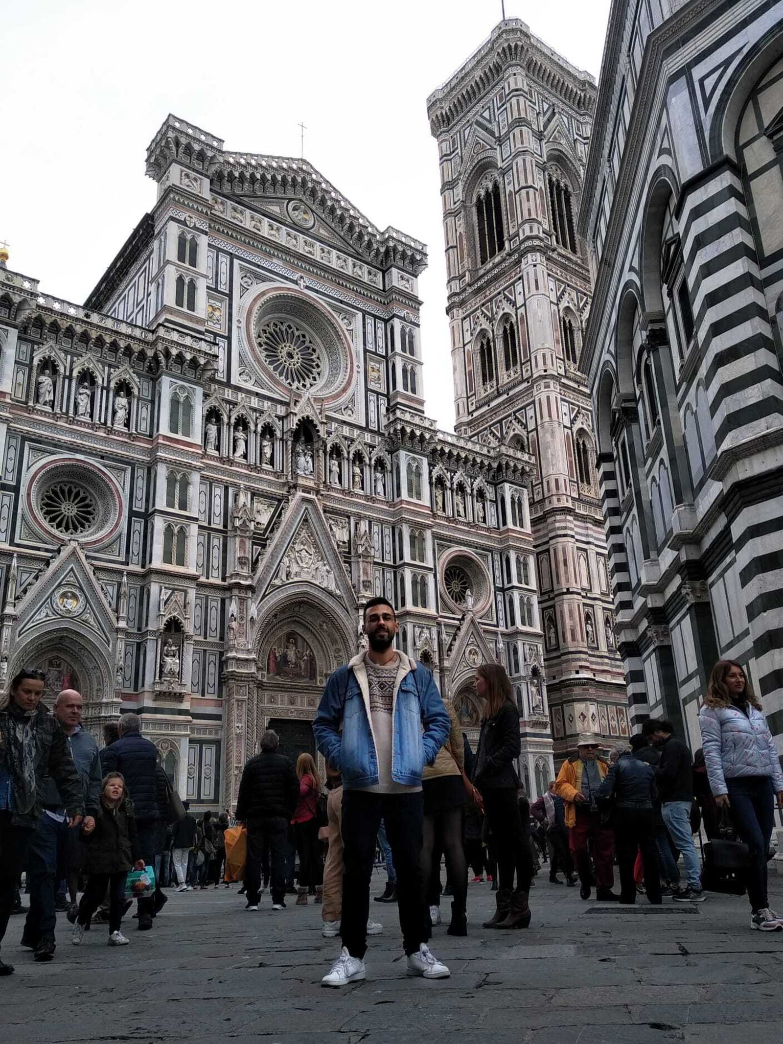 Rafael Díaz, durante un viaje a Florencia.
