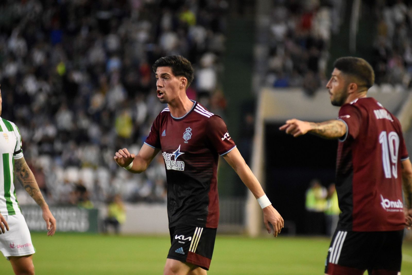 Alberto Trapero durante el partido disputado en el Nuevo Arcángel de Córdoba.
