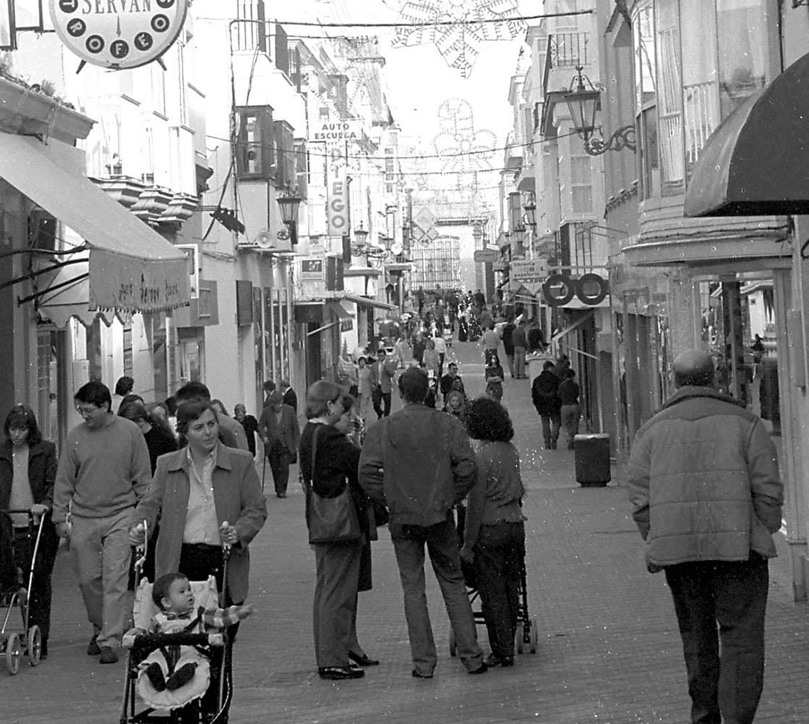 Navidad del año 2000: calle Rosario