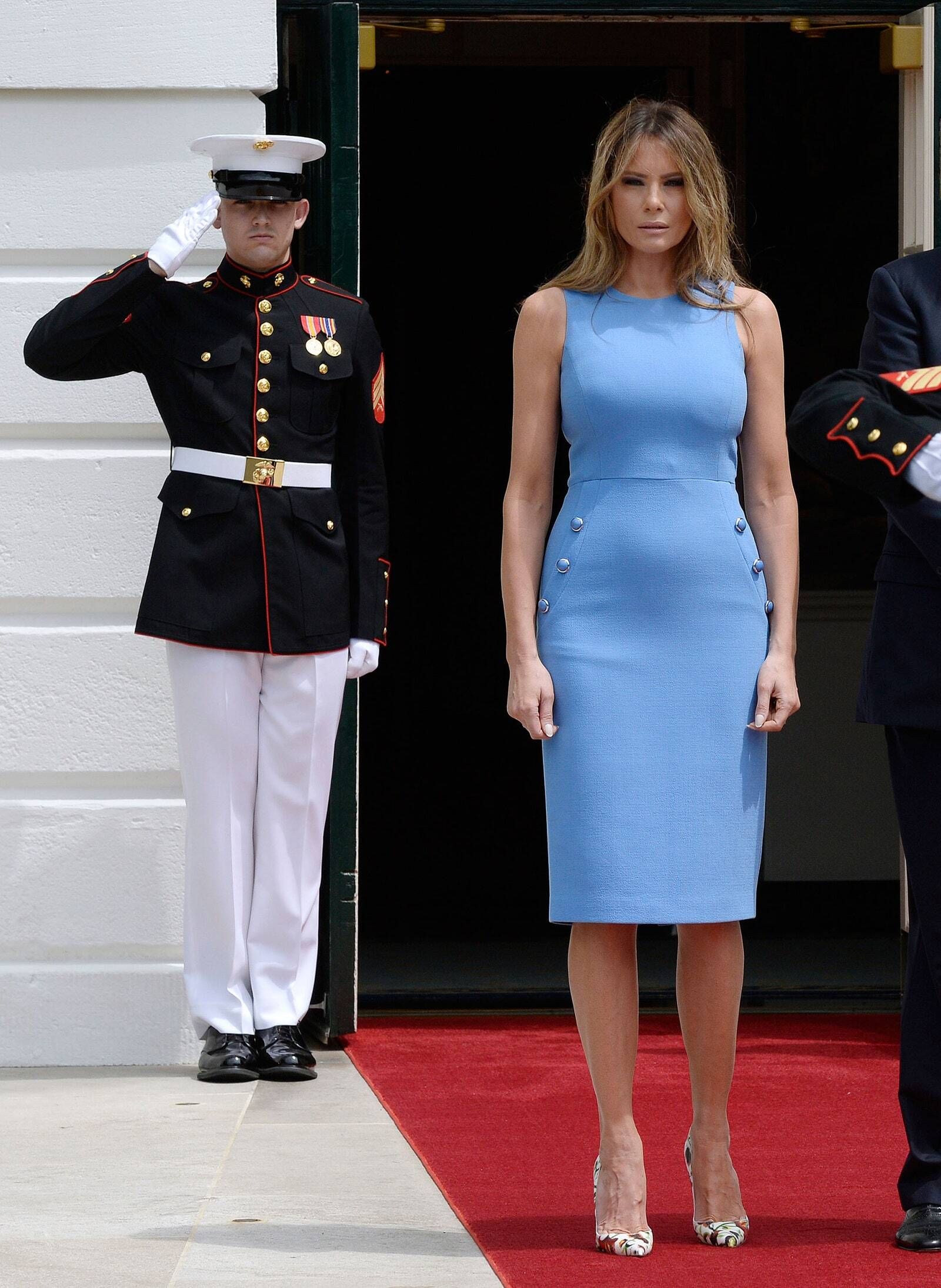 Melania, en uno de sus últimos actos oficiales en la Casa Blanca como primera dama.