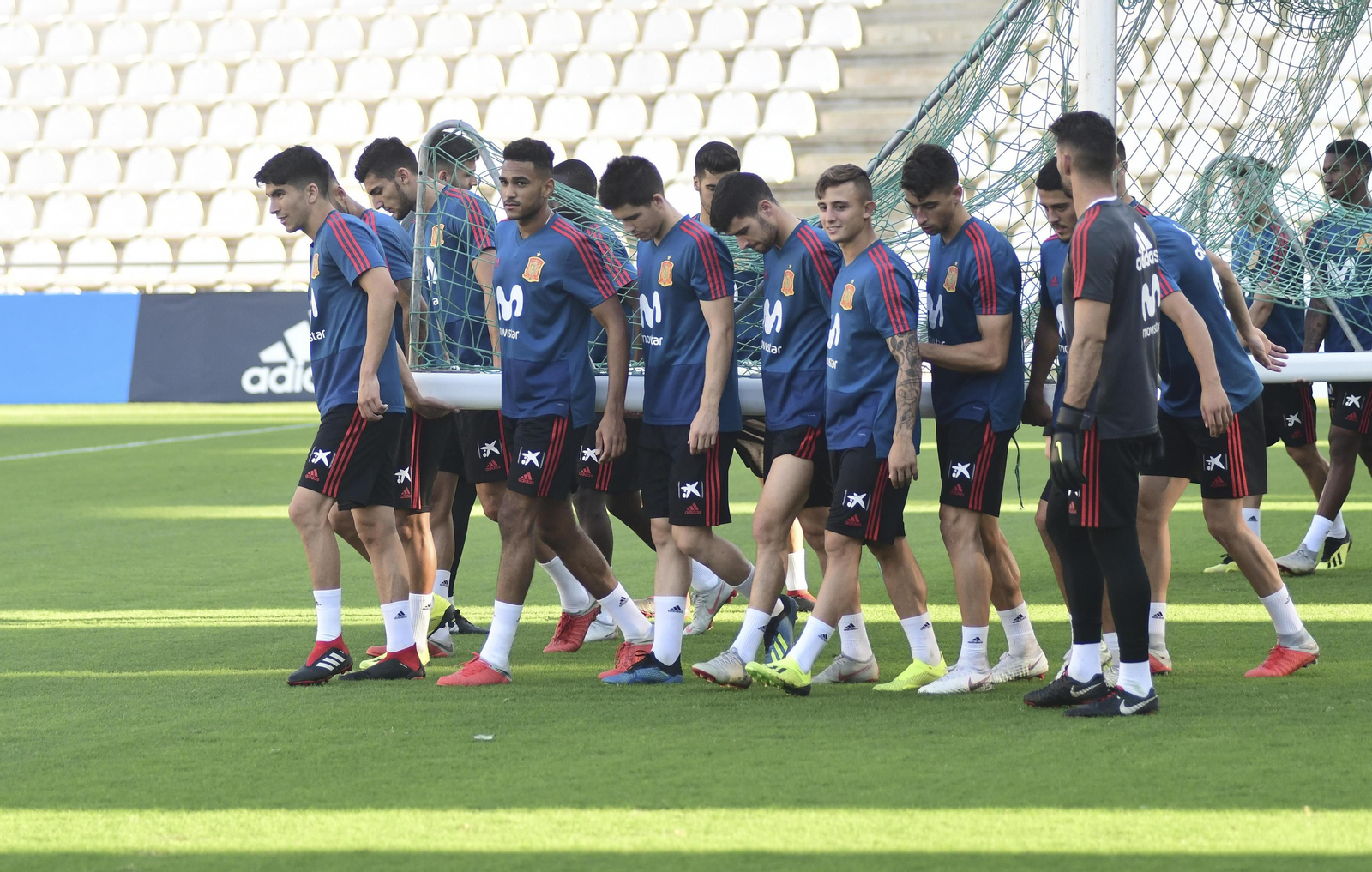 Entrenamiento de la selección sub-21 en El Arcángel