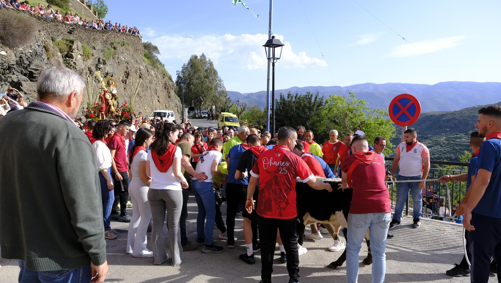 Los toros ensogados de Ohanes, en imágenes