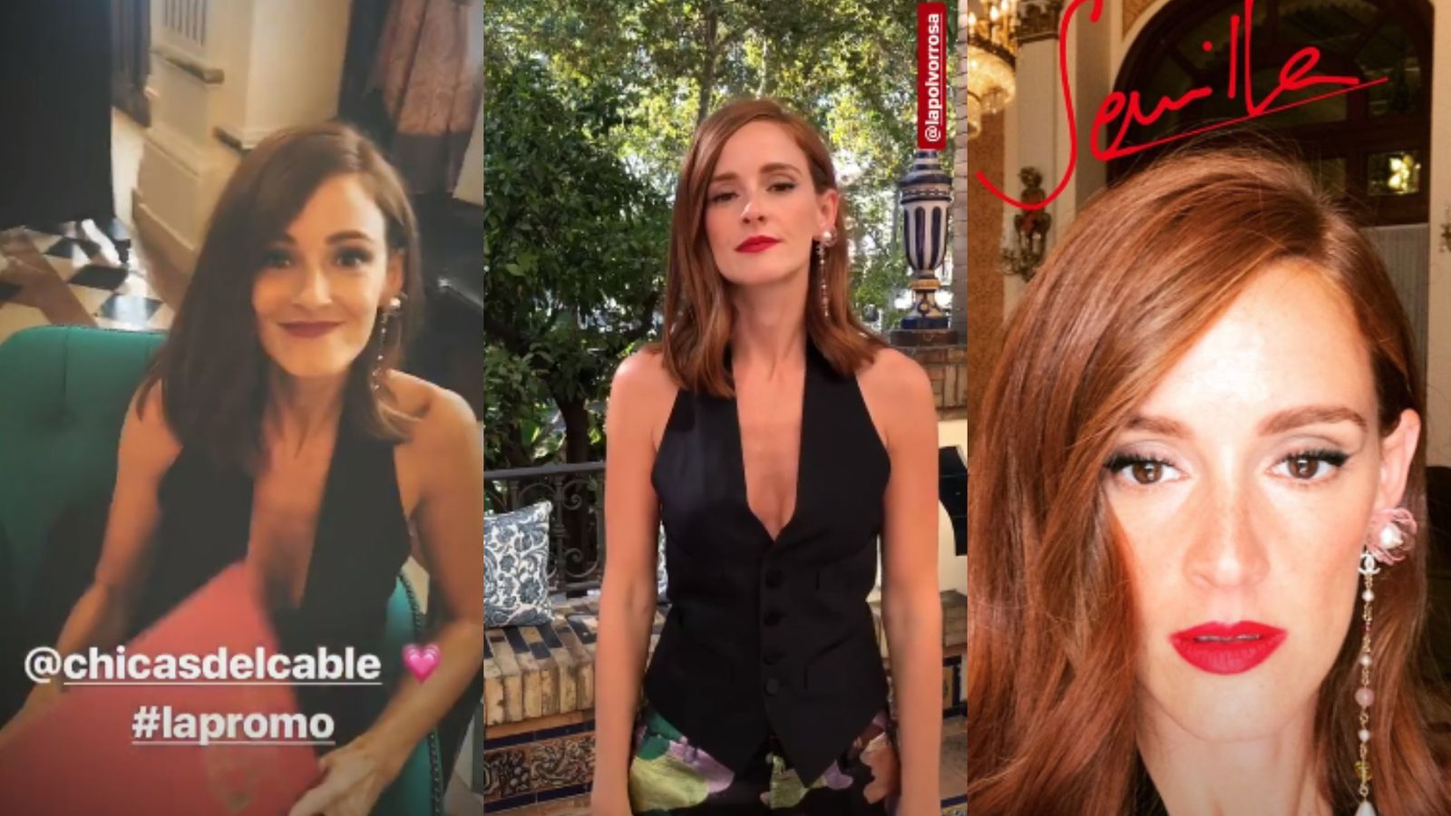 Ana Polvorosa en los stories de Instagram.