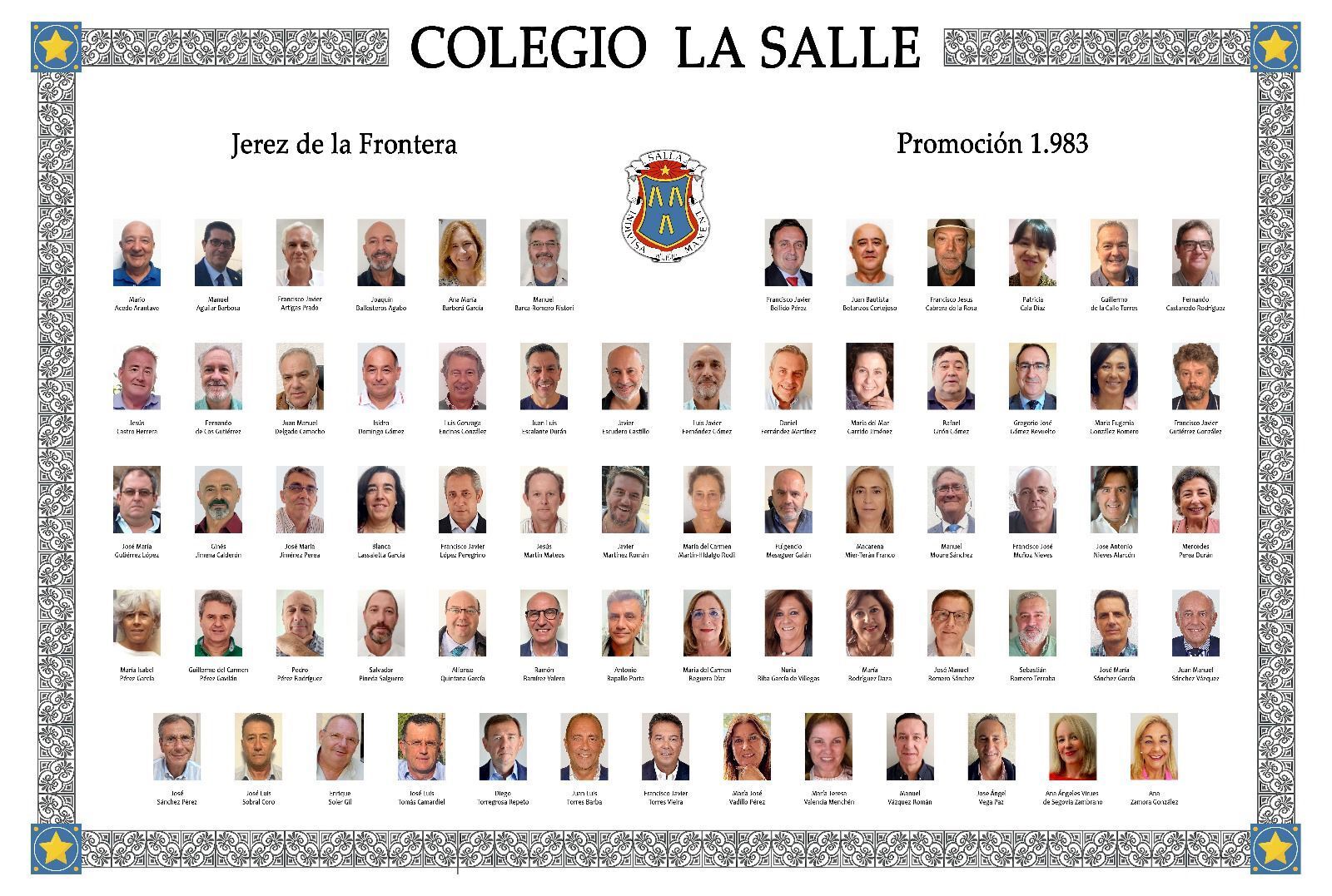 Reunión de la promoción del 83 de La Salle de Jerez en su 40 aniversario