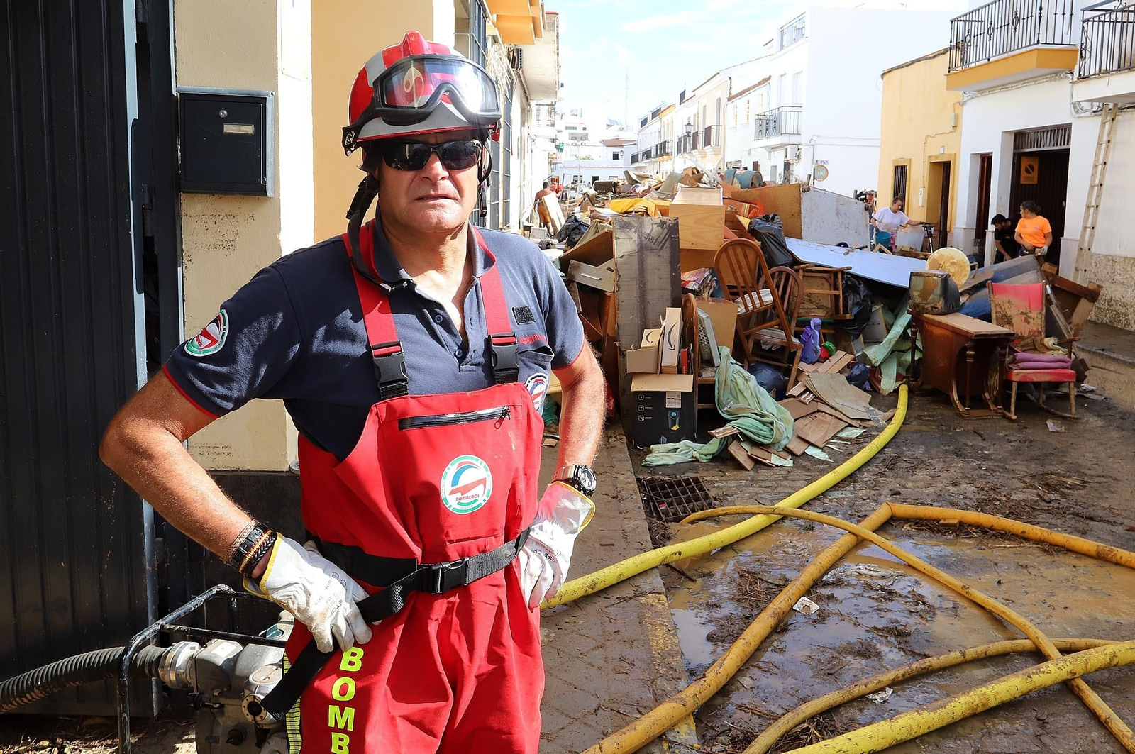 Imágenes de los destrozos provocados por el temporal en Lepe