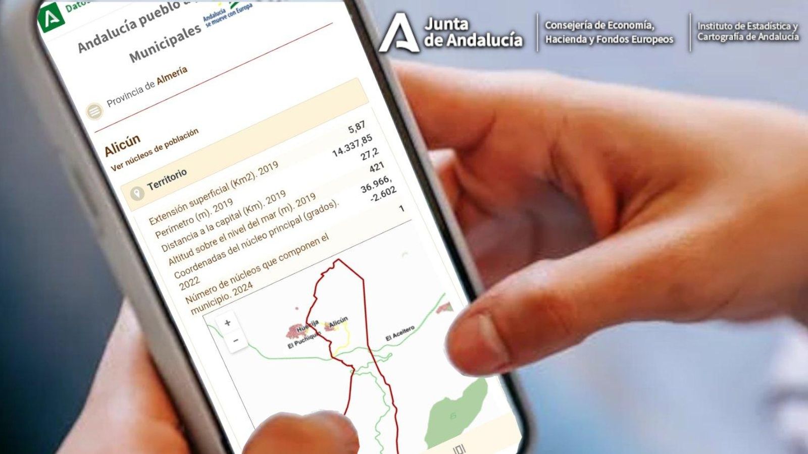 Alicún es el municipio con menor extensión superficial de la provincia de Almería