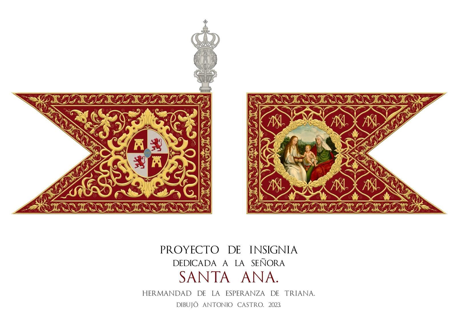 Diseño de la insignia de Santa Ana