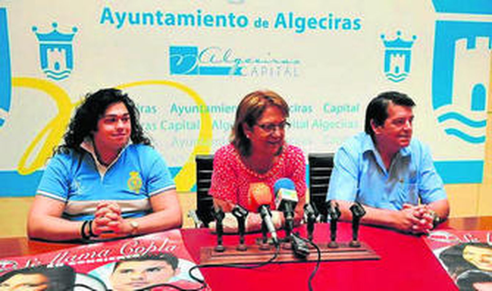 Imagen de la presentación del concierto, ayer, en Algeciras.