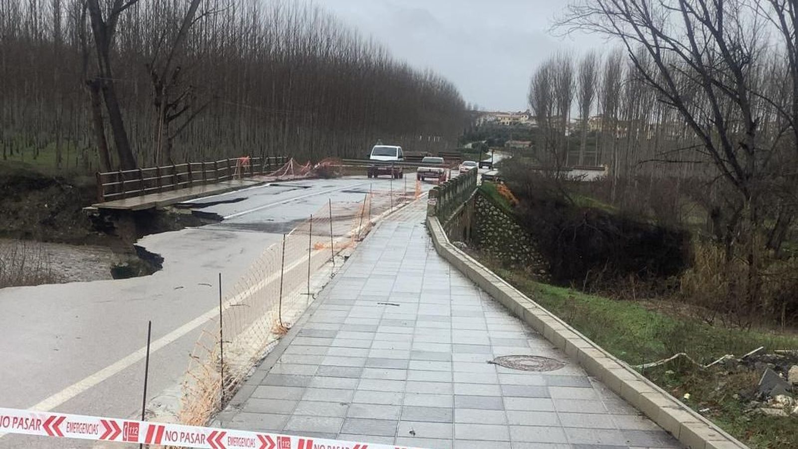 El arroyo Milanos y el río Genil a su paso por Huétor Tájar