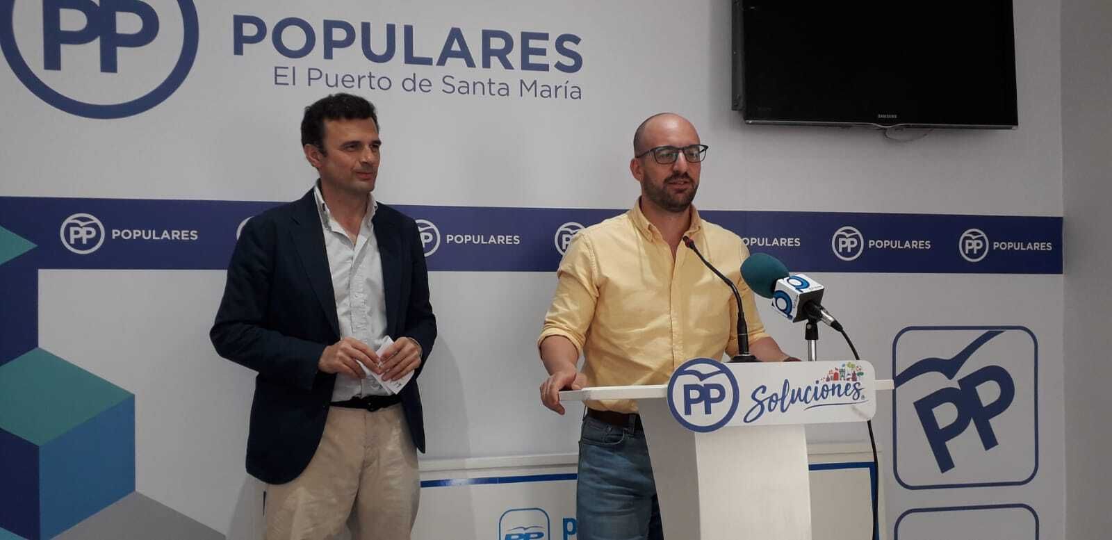 Germán Beardo y Bruno García, durante la rueda de prensa.