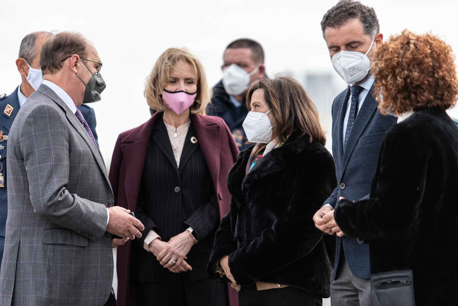 Imágenes de la visita de la Ministra de Defensa Margarita Robles a las instalaciones del INTA