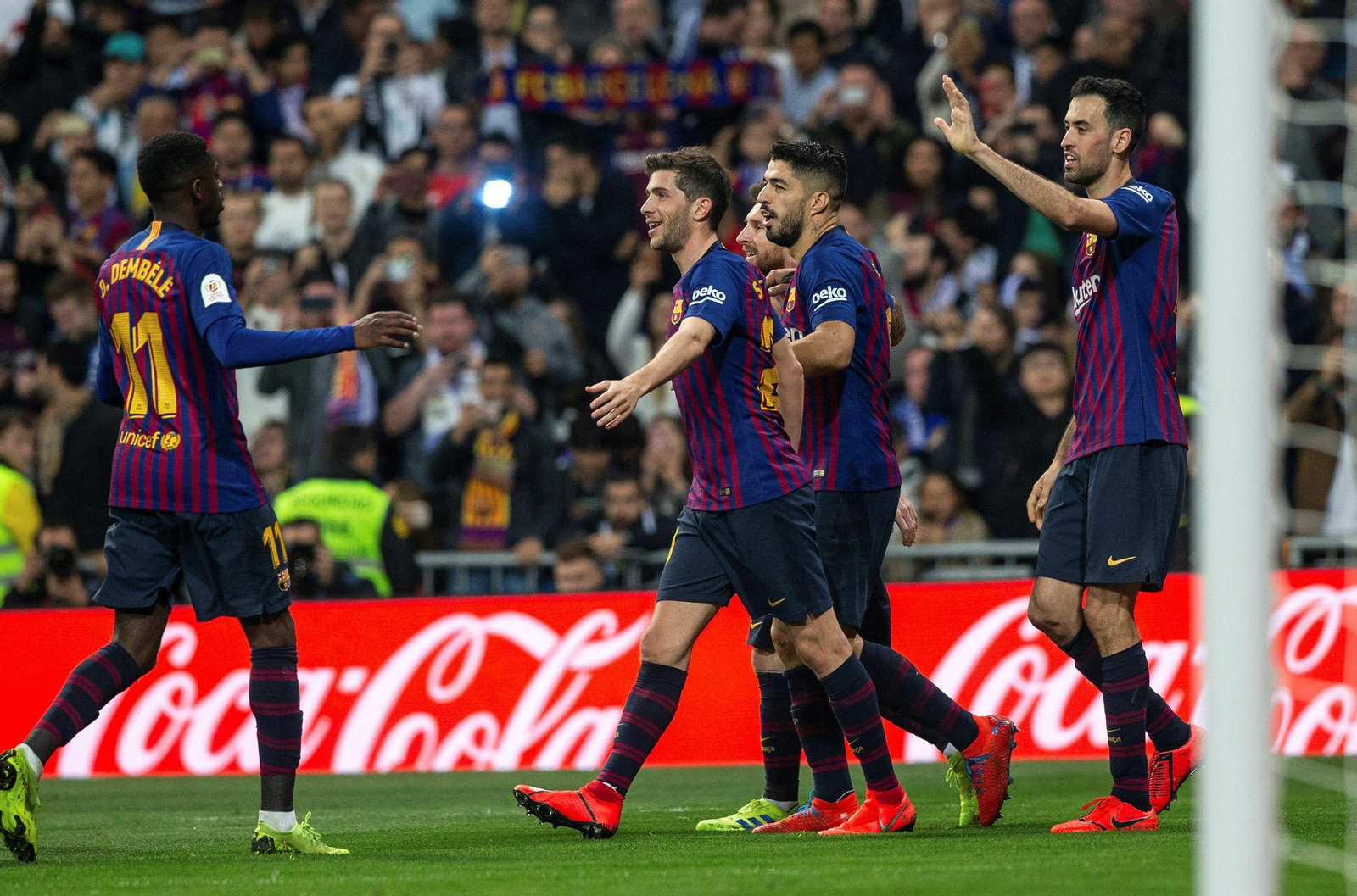 La vuelta del Real Madrid-FC Barcelona, en imágenes