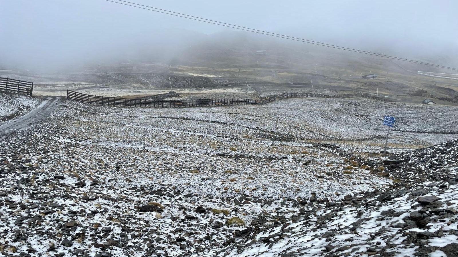 Los primeros copos han caído a partir de los 2.900 metros