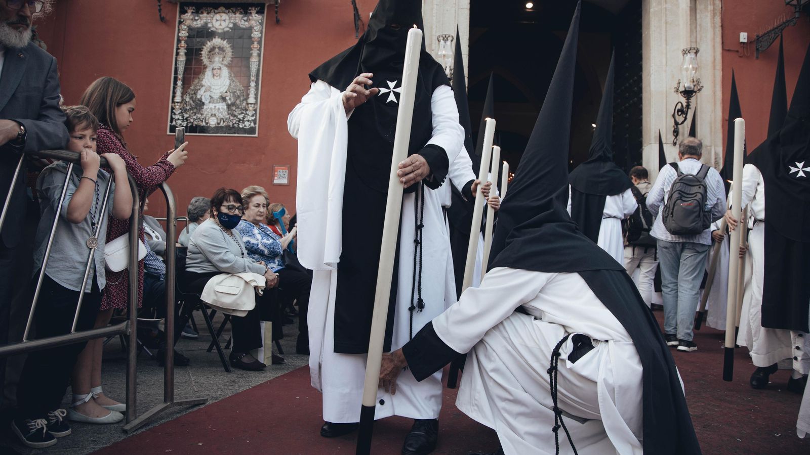 Una imagen la Soledad de San Lorenzo en la Semana Santa de Sevilla 2023