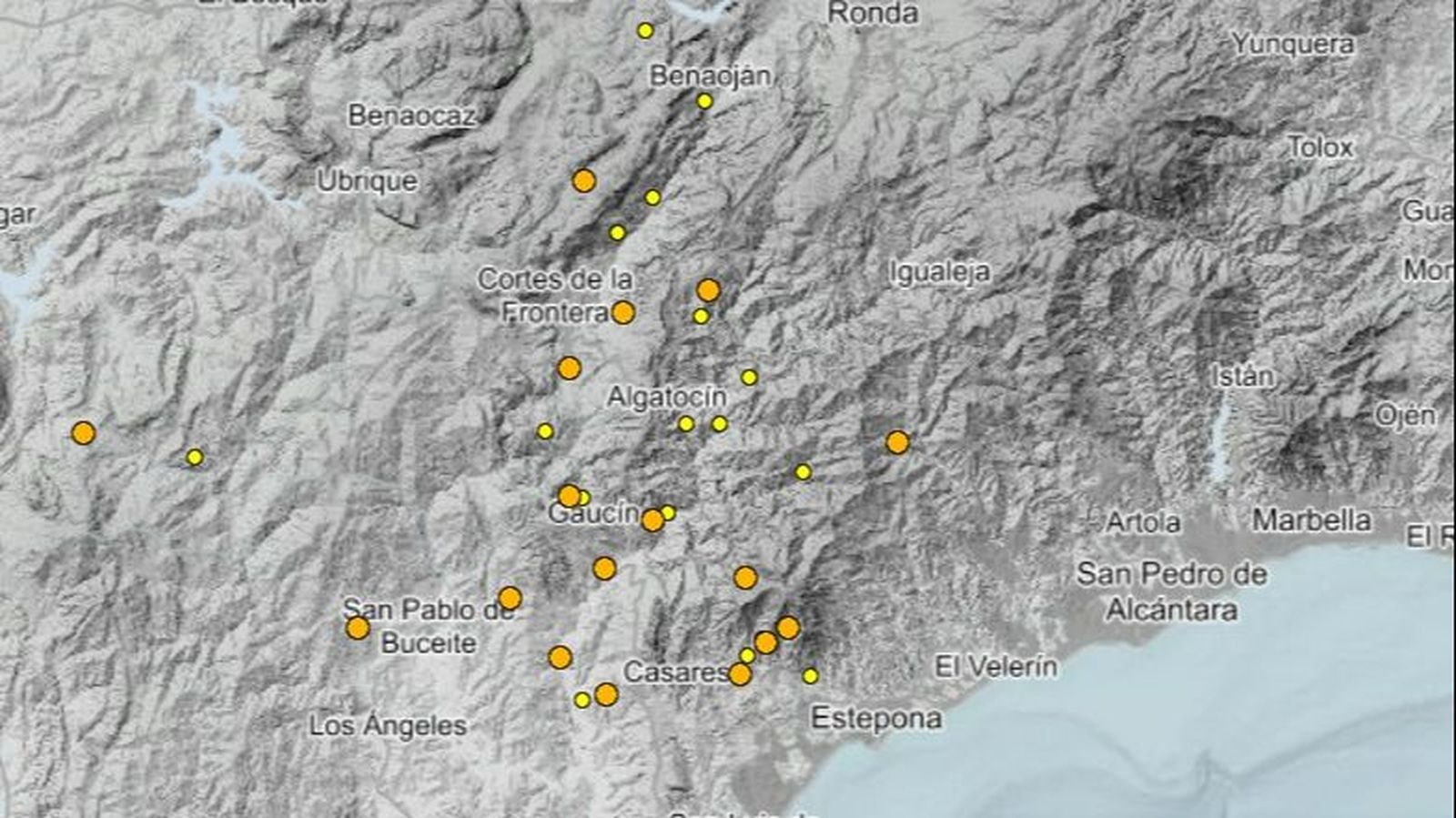 Terremoto de magnitud 3 en Gaucín.