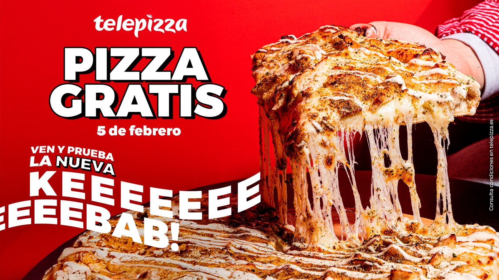 La nueva pizza Kebab de Telepizza.