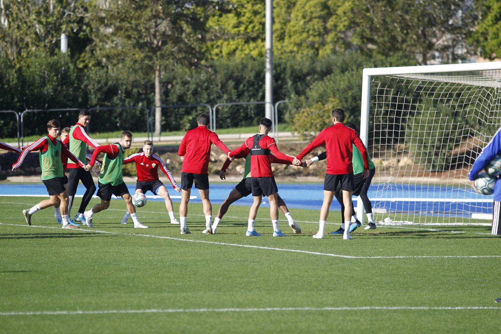 Fotogalería del entrenamiento del Almería previa al partido ante el Numancia