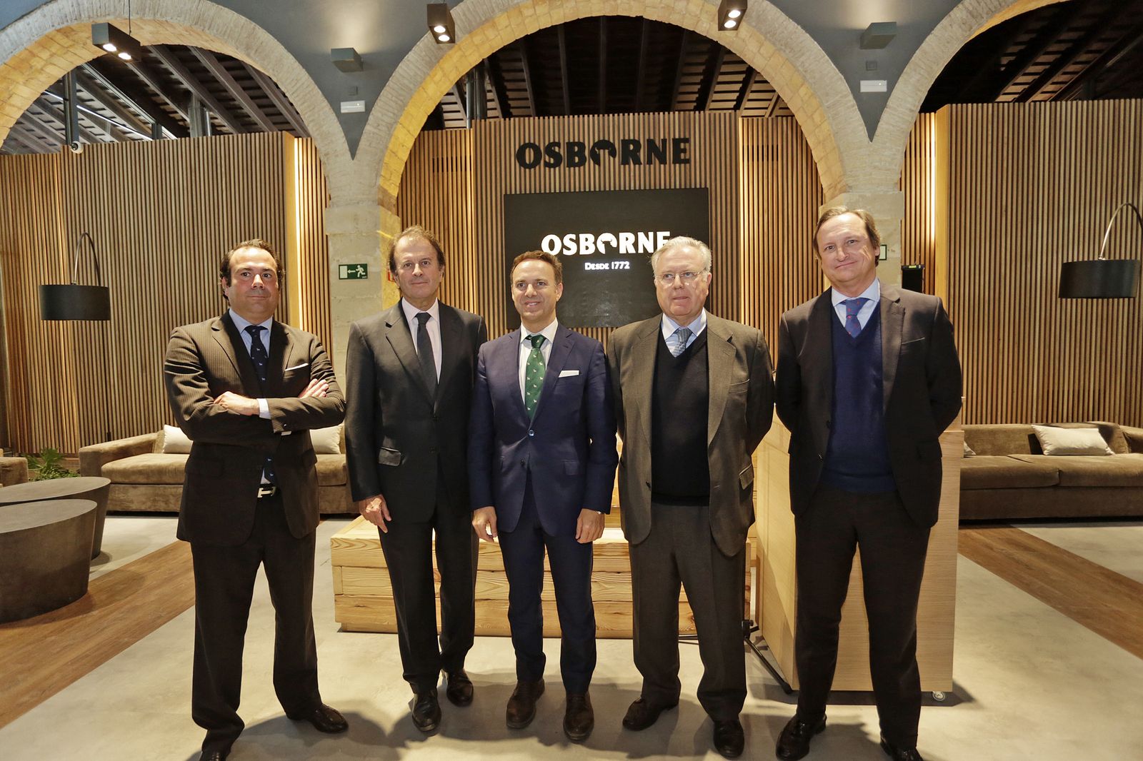 De izquierda a derecha Iván Llanza, Ignacio Osborne, David de la Encina, Tomás Osborne y  Fernando Terry Osborne.
