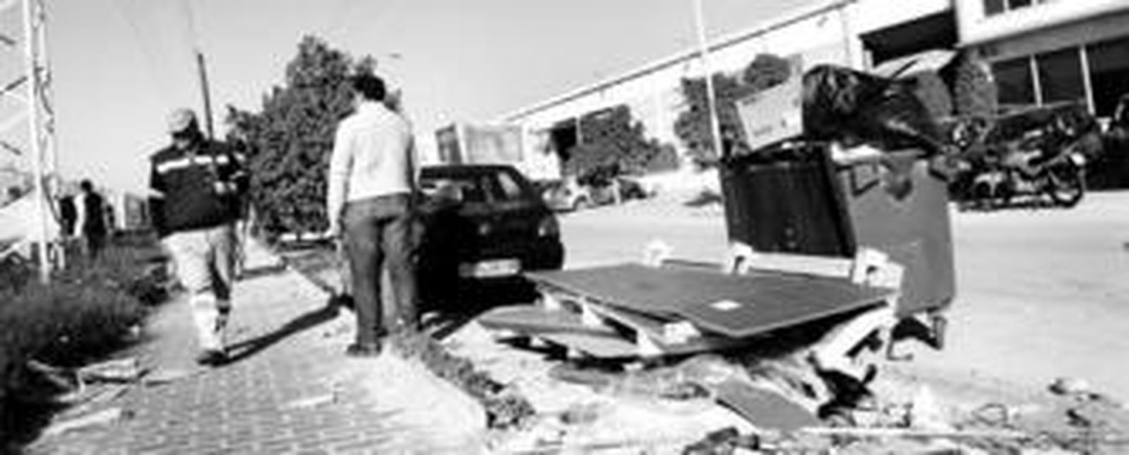 Detalle del polígono Guadalhorce, en teoría uno de los que el sistema de limpieza funciona mejor.