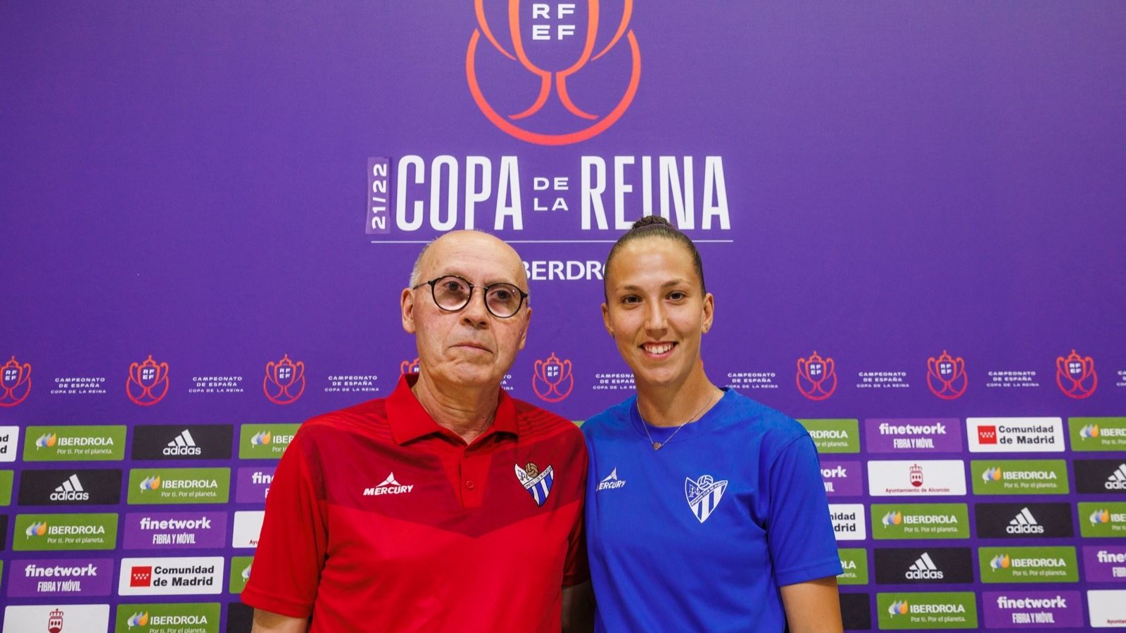 Antonio Toledo y Cinta Rodríguez, en la comparecencia previa a la semifinal.