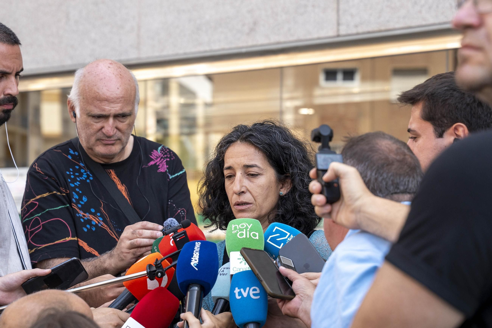 Patricia Ramírez habla a los medios tras declarar contra Ana Julia.