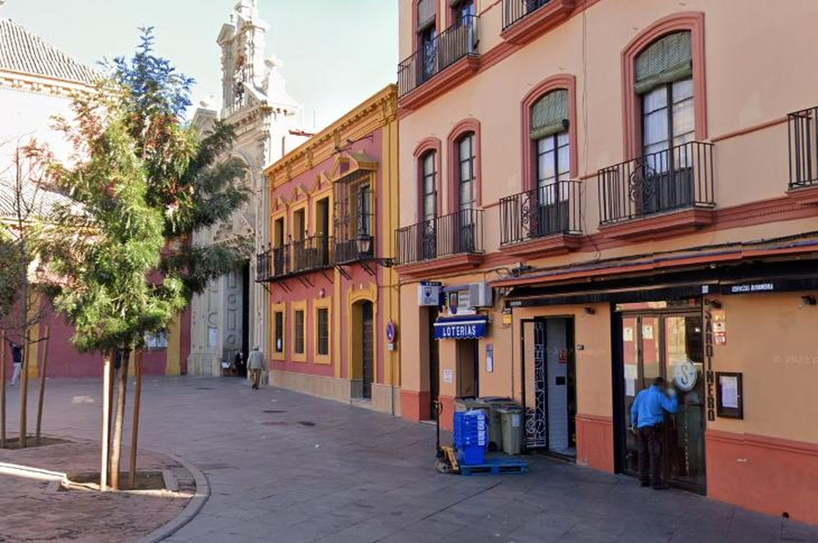 La Administración de Loterías Nº 52 situada en la Plaza de San Lorenzo.