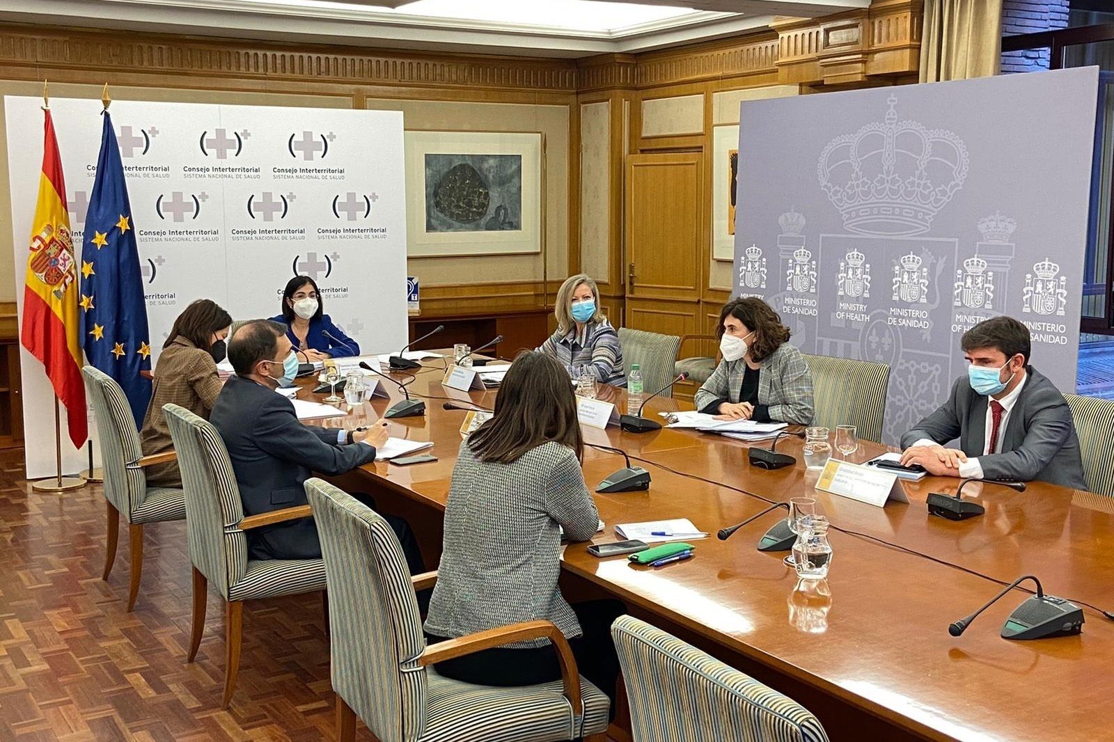 Un momento de la reunión del Consejo Interterritorial.