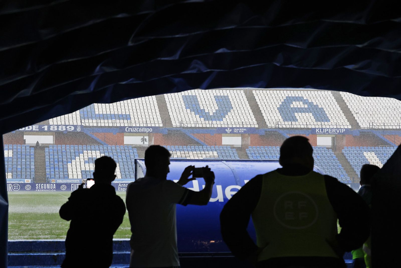 El paso de una nueva borrasca vuelve a dejar al Recre sin jugar.