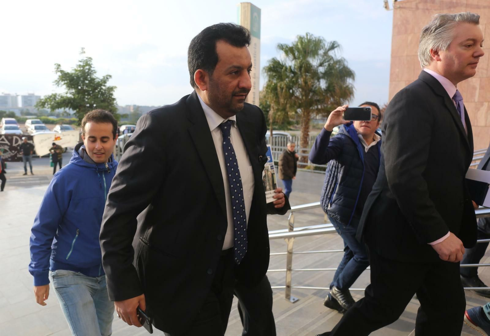 Las foto del juicio entre Al-Thani y Bluebay