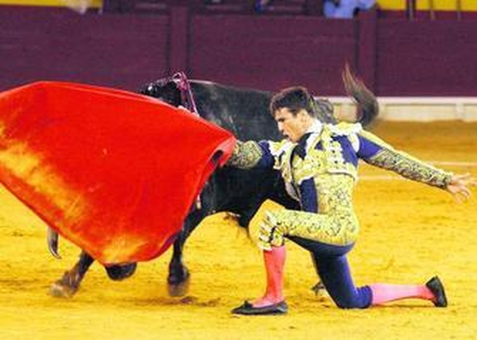 Manzanares durante su actuación de ayer en el patio de su casa: la plaza de toros de Alicante.