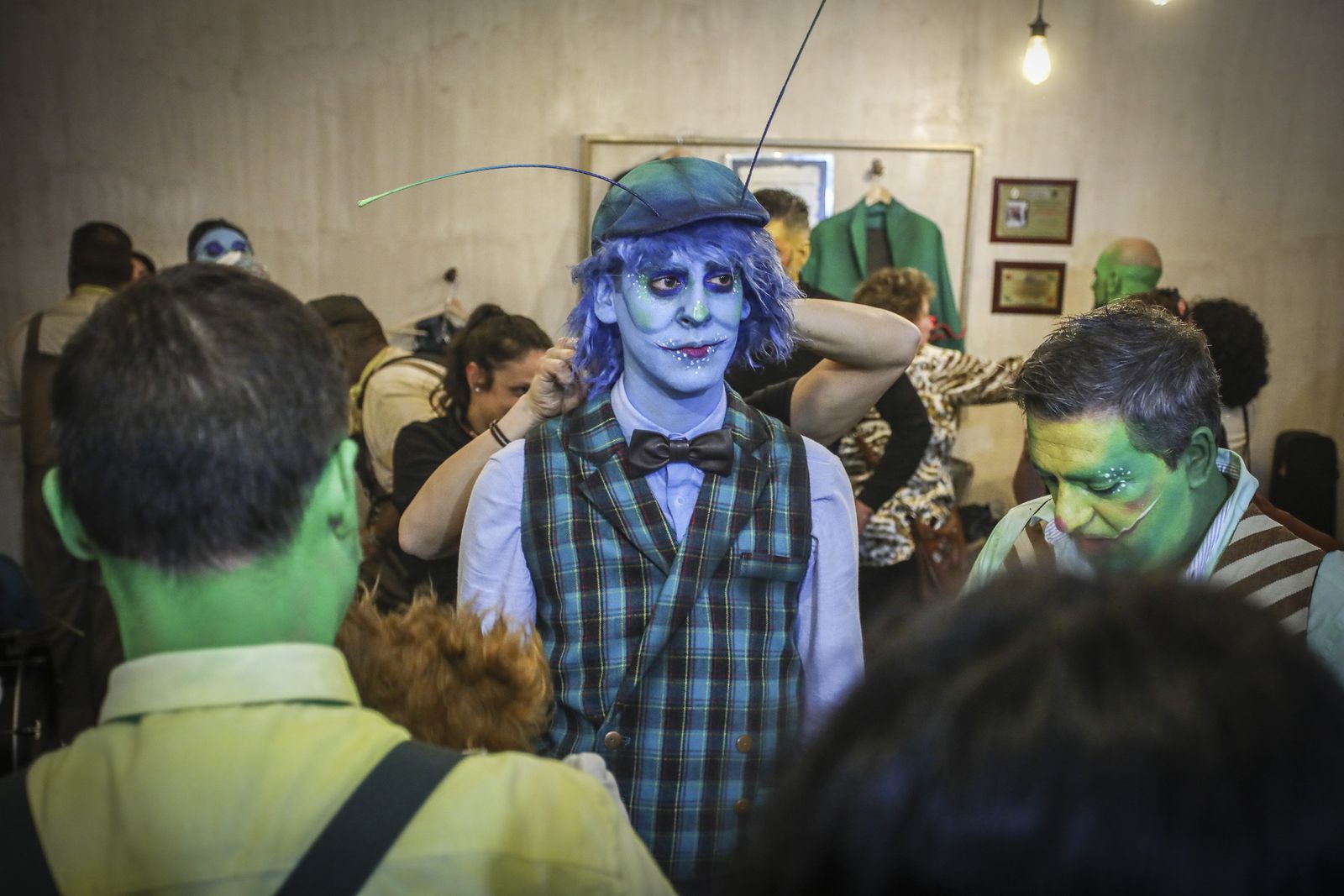 Las imágenes de la preparación de la comparsa 'La canción de la laguna'