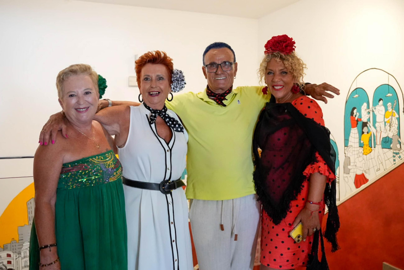 Disfrutando de la feria del mediodía en la jornada del jueves