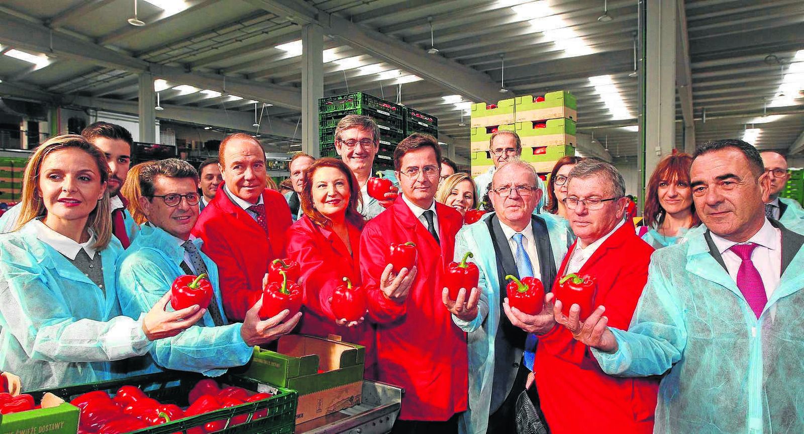Inauguración de las nuevas instalaciones de la cooperativa Vicasol, el pasado 2019, en el término municipal de El Ejido.